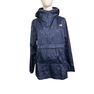 The North Face Packable Anorak Windbreaker Jacket Women’s M Navy Bird Print